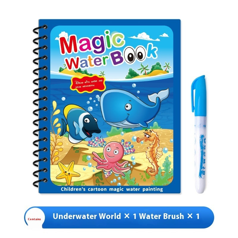 Children's Kindergarten Magic Painting Water Repeated Graffiti Watercolor Painting Book Album