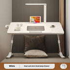 Foldable Laptop Desk or Bed Tray Table With Lamp