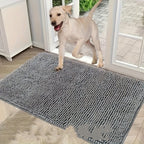 Pet Chenille Bathroom Door Absorbent Floor Mat Non-slip