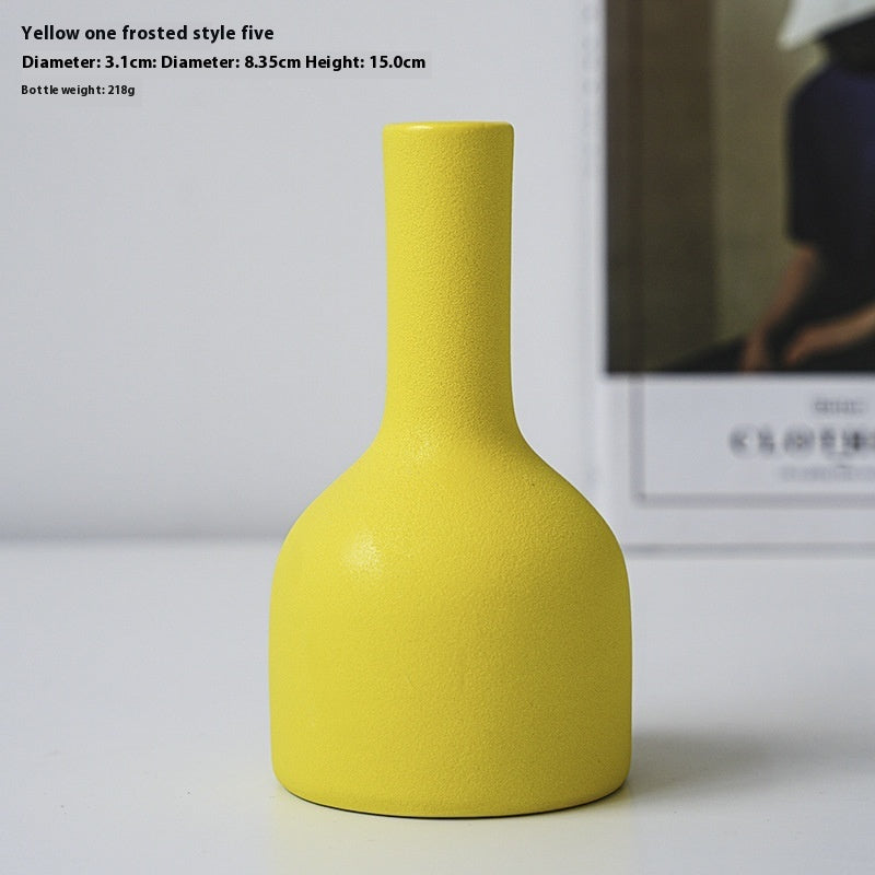 Yellow Ceramic Vases