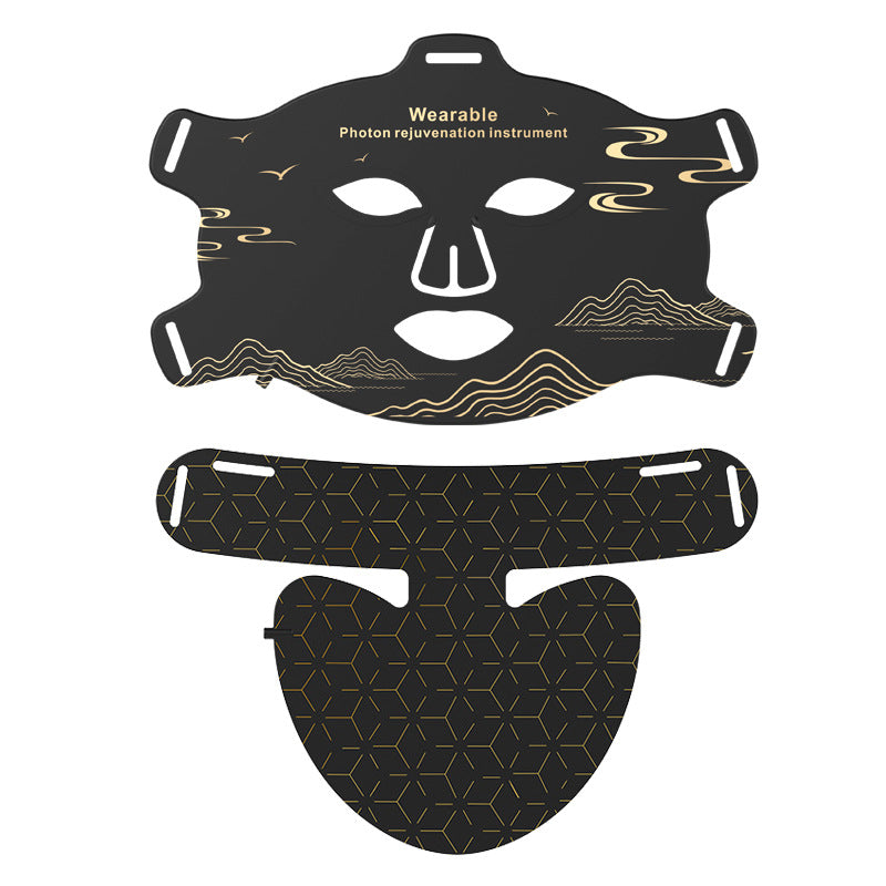 Neck Silicone Mask Led Red Blue Light