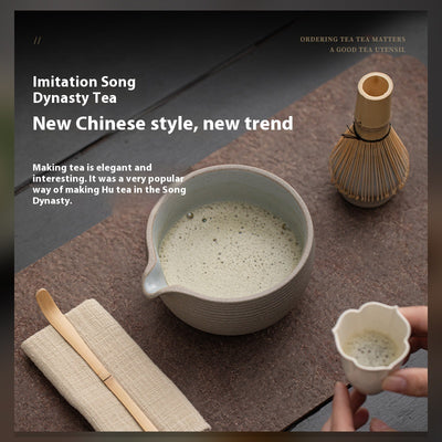 Point Tea Set Natural Antique Matcha Tools For Home Use