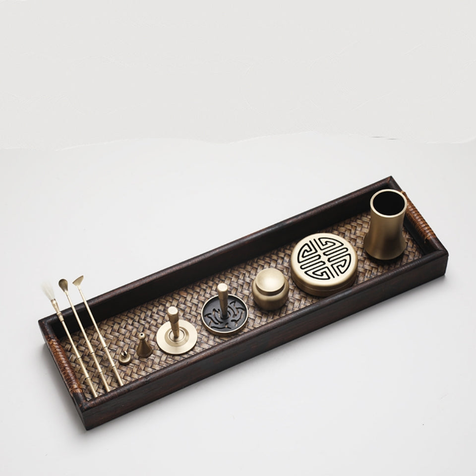 Pure Copper Incense Burner Holder Set