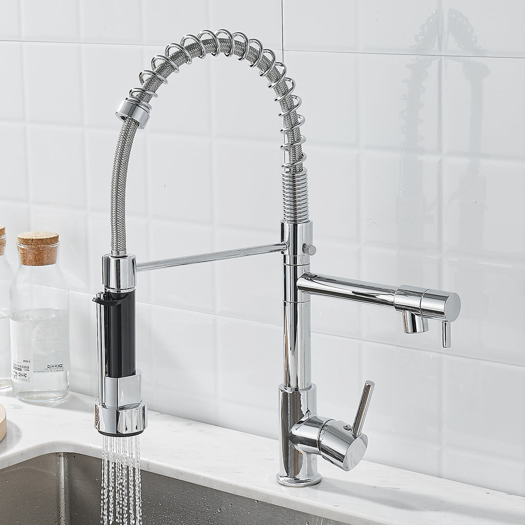 Bathroom Kitchen Double Water Hot And Cold Spring Faucet