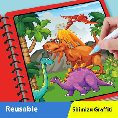 Children's Kindergarten Magic Painting Water Repeated Graffiti Watercolor Painting Book Album