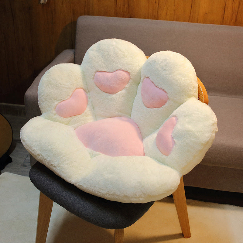 Cute Cat Paw Pillows Plush Chair