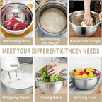 Stainless Steel Mixing Bowls with Lids