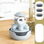 Octopus Pot Soap Dispensing Dish Brush