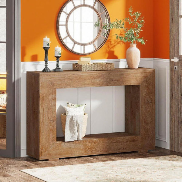 Wood Console Farmhouse Table
