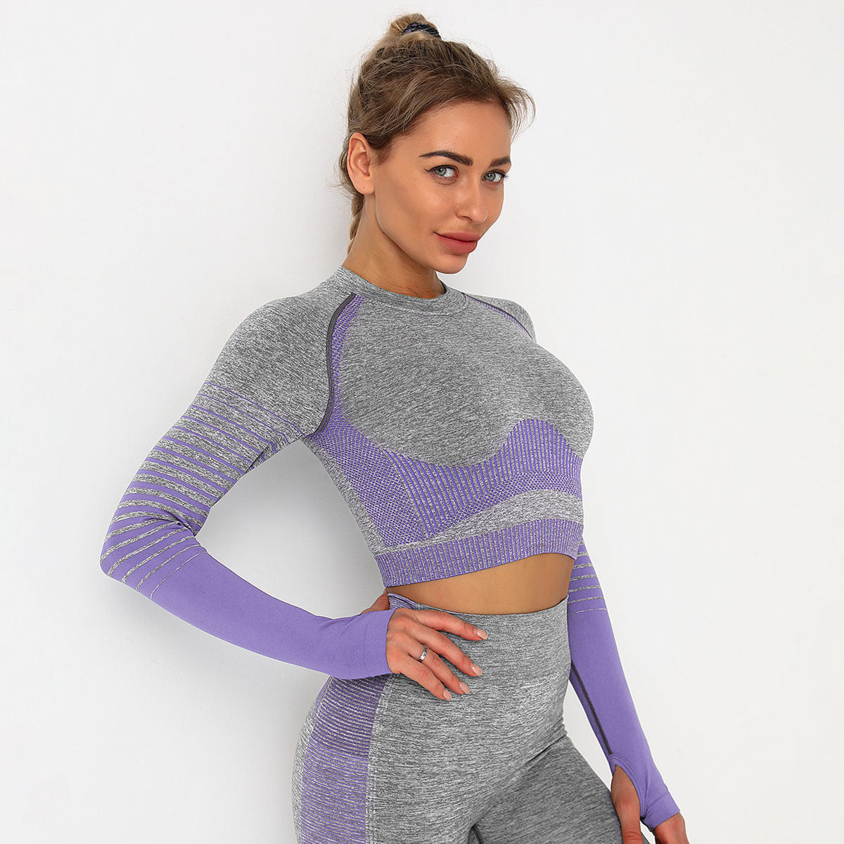 Miravelle – Naadloze Tweedelige Yogaset met Moderne Snit