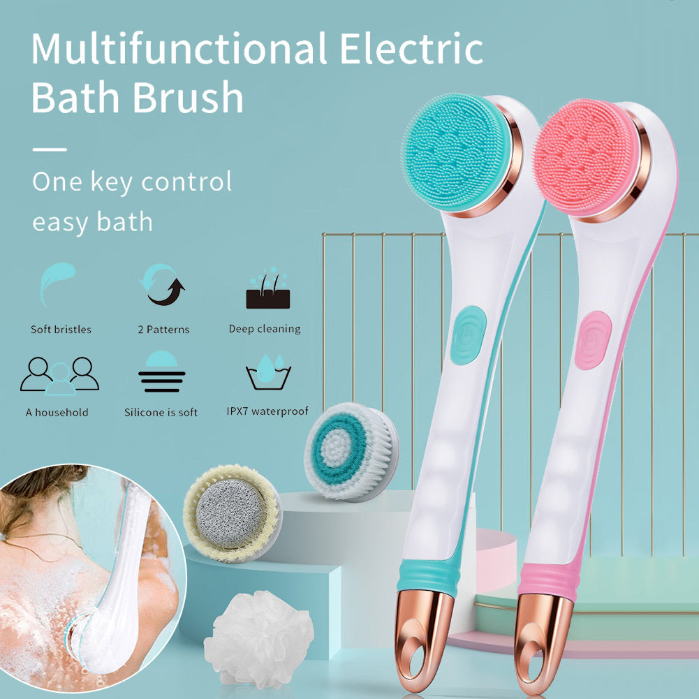 Electric Bath Brush Silicone Back Scrubber
