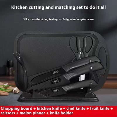 Black Steel Household Tools Kitchen Knife