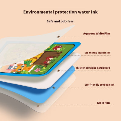 Children's Kindergarten Magic Painting Water Repeated Graffiti Watercolor Painting Book Album