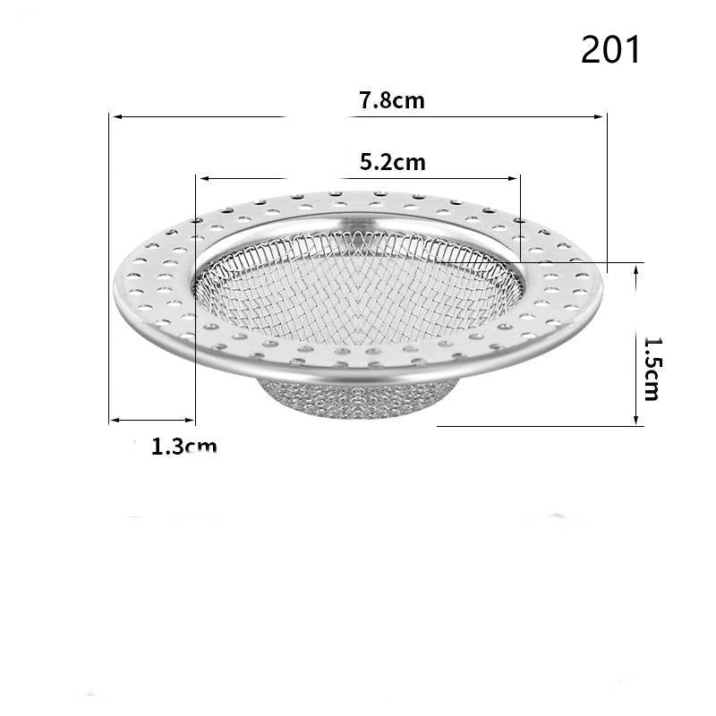 Floor Drain Filter Bathroom Hair Bath Room Sewer Anti-blocking Stainless Steel