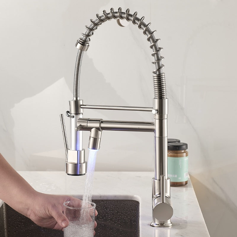 Bathroom Kitchen Double Water Hot And Cold Spring Faucet
